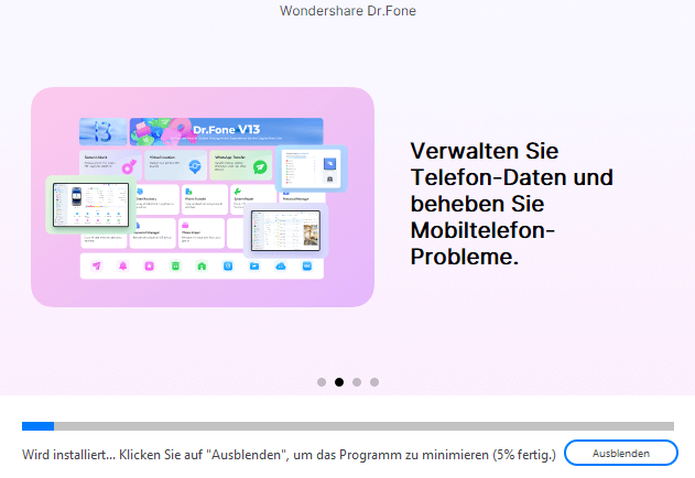 Dr.Fone installieren