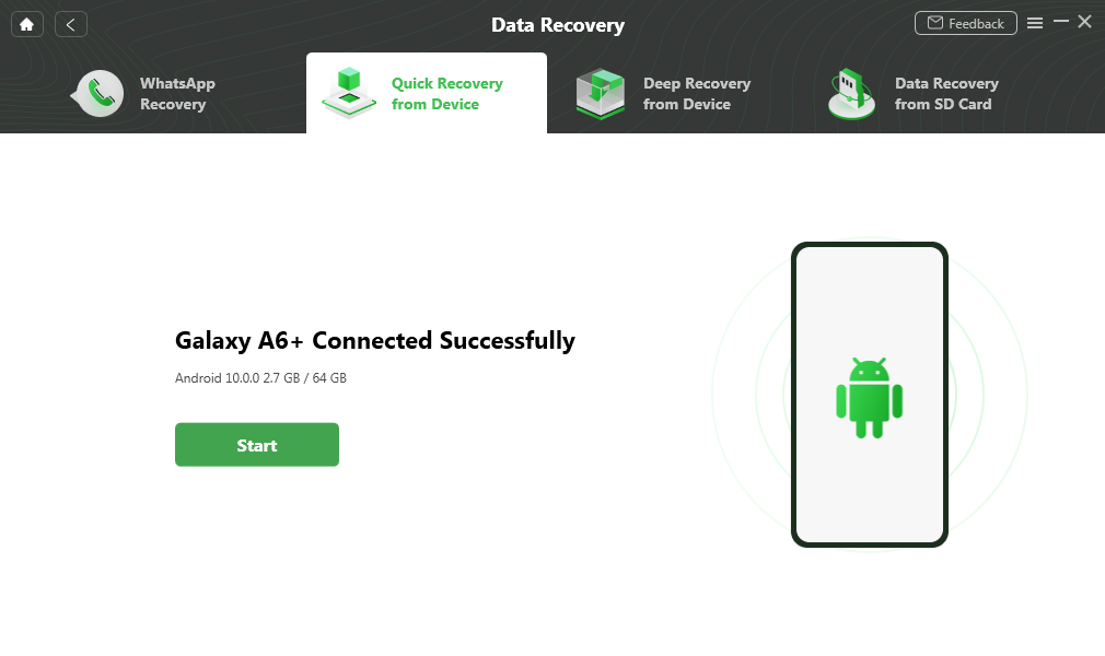 Connect your Samsung Phone and Continue
