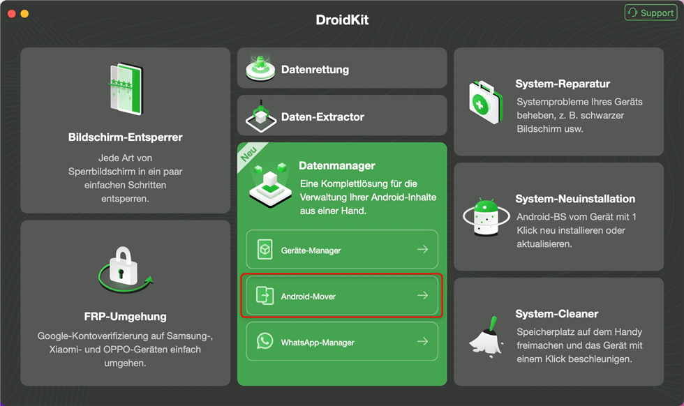 Datenmanager - Android-Mover