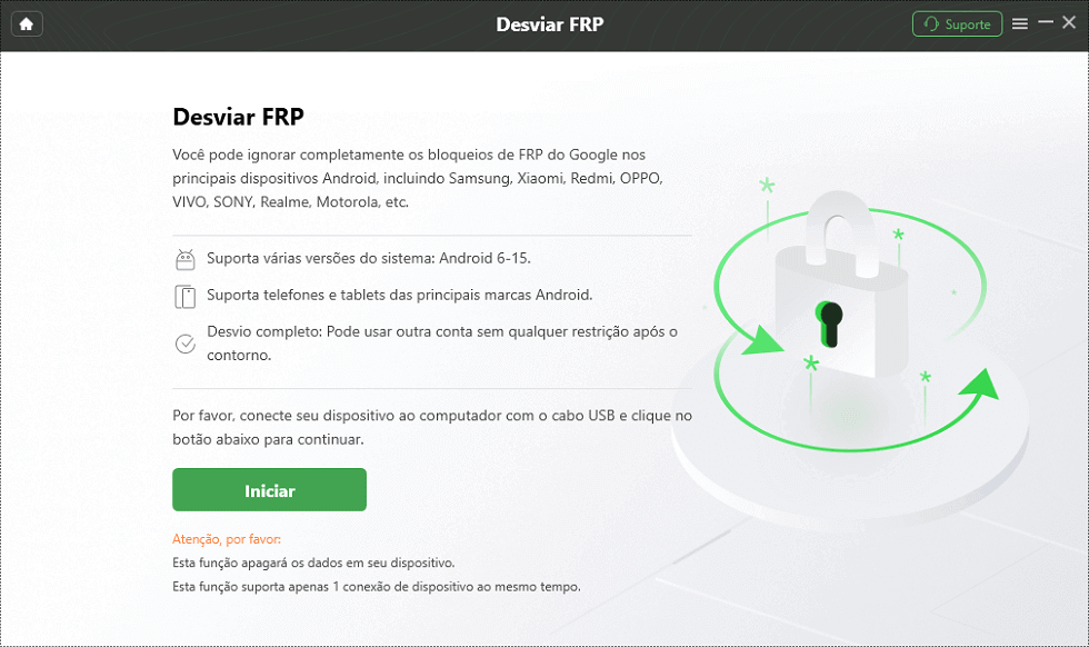 Clique ao Botão para Iniciar