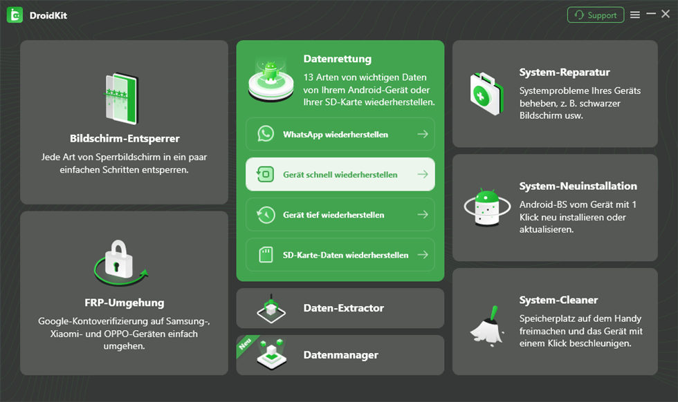 DroidKit - Gerät schnell wiederherstellen