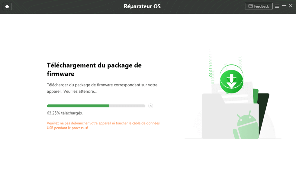 Page Web avec flèche verte
