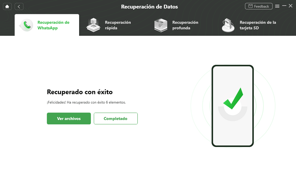 Recupera los mensajes borrados de WhatsApp con éxito
