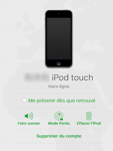 Cliquez sur Effacer l'iPod
