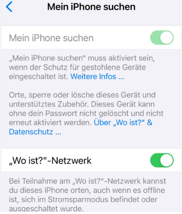 Mein iPhone suchen