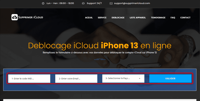 Cliquez sur Valider