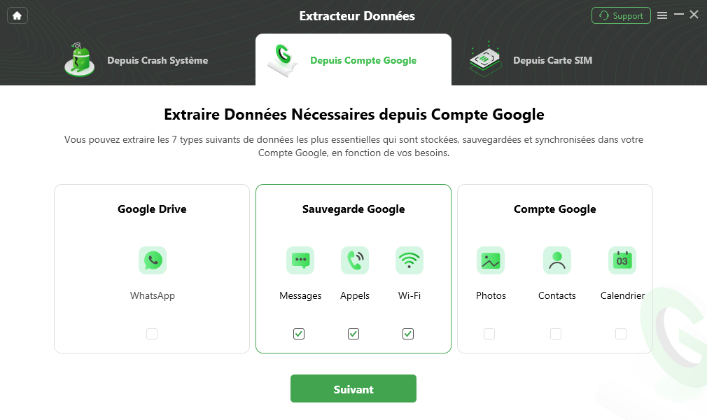 Page Web avec un thème vert