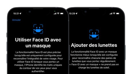 Face ID avec masque