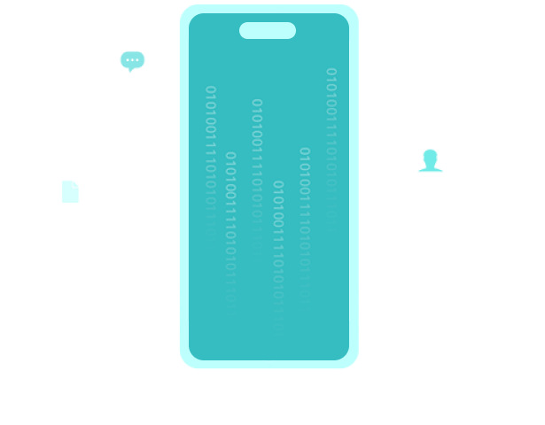 Telefon mit Datenkreisen