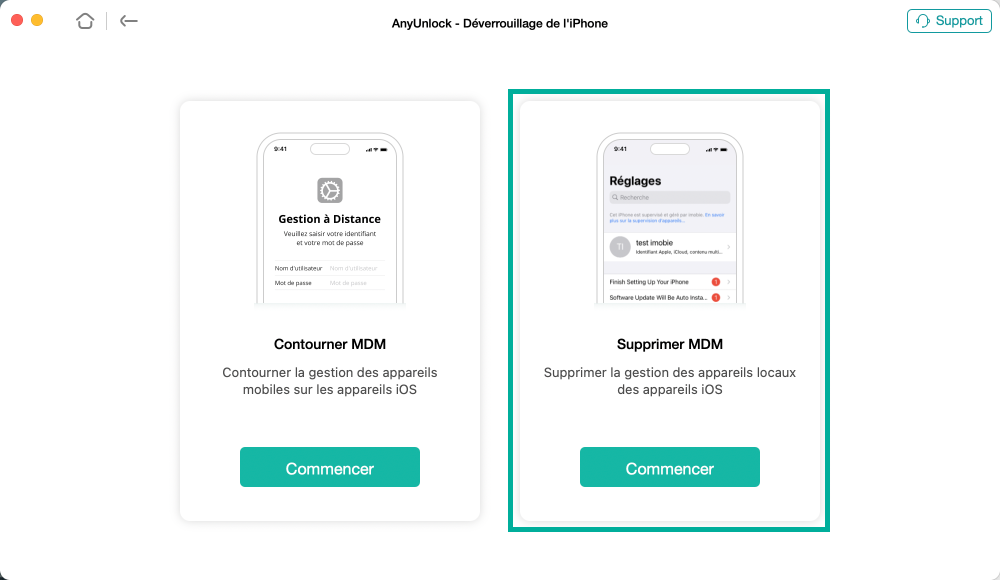 Deux téléphones avec la même application