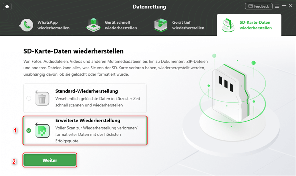 Formatierte SD-Karte-Daten wiederherstellen