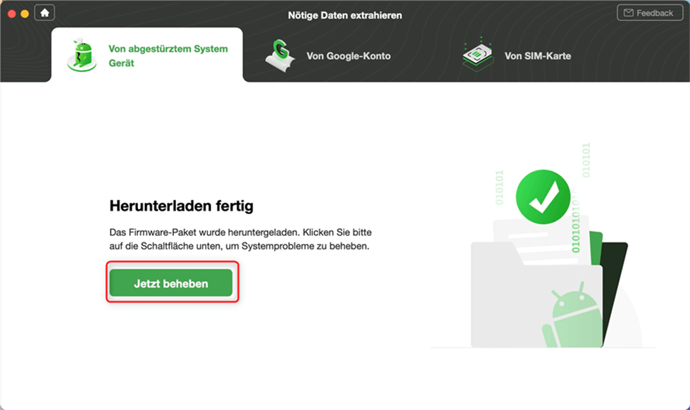 Fotos retten DroidKit Probleme beheben