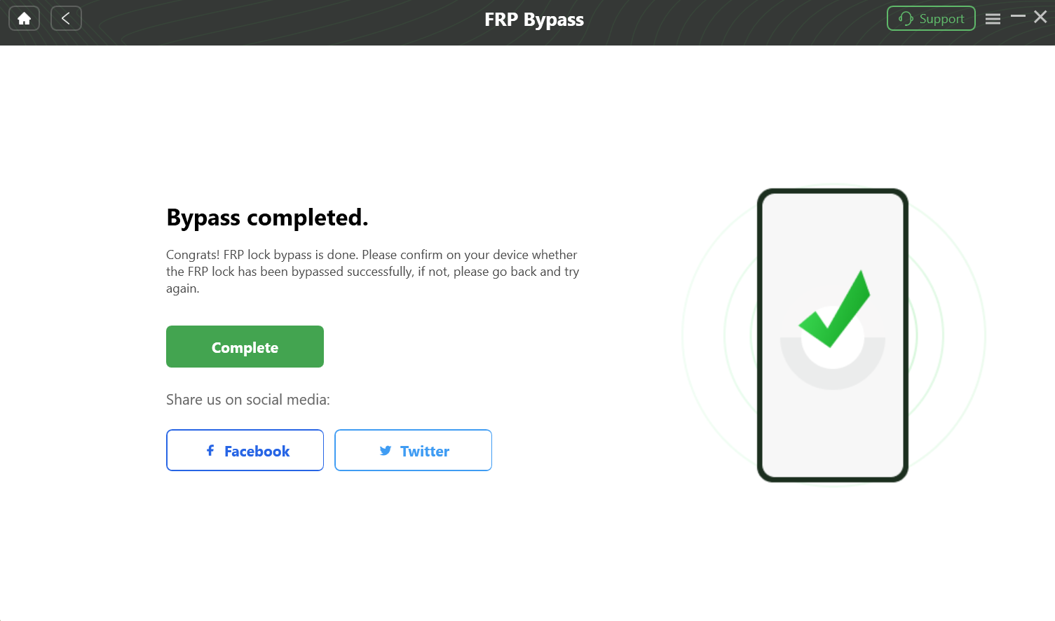 FRP Bypass is Done