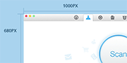Screenshot of screen with scanner
