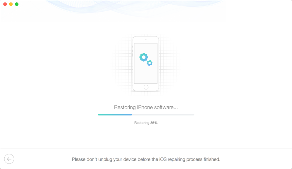 Wait for the Repair Process to Finished
