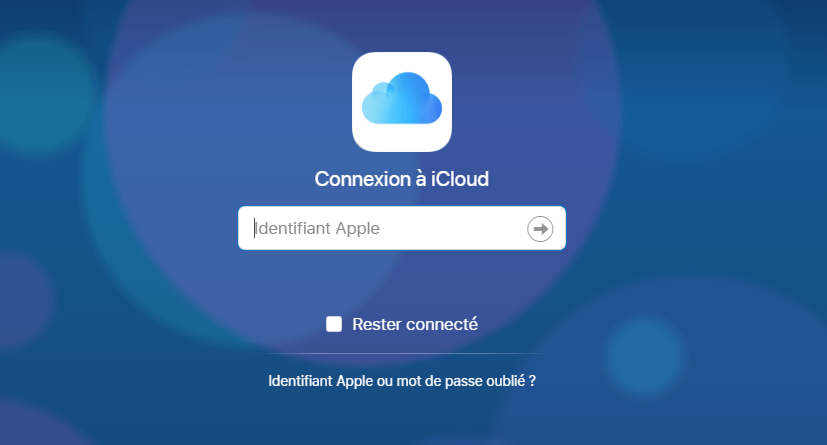 Connectez à iCloud