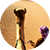 Man next to camel in desert