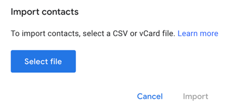 Import iCloud Contacts to Google Contacts