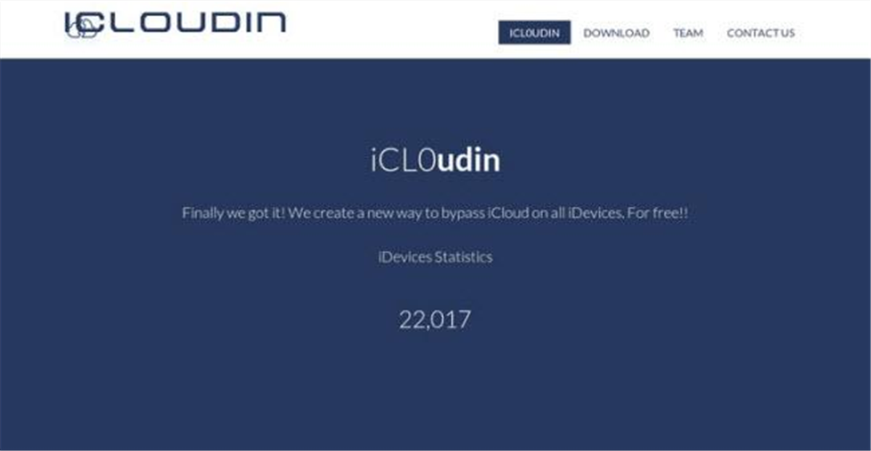 Interface d'iCloudin