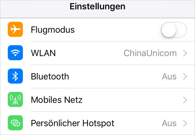 Netzverbinden/Bluetooth einstellen – iOS 14 iPhone Akku sparen