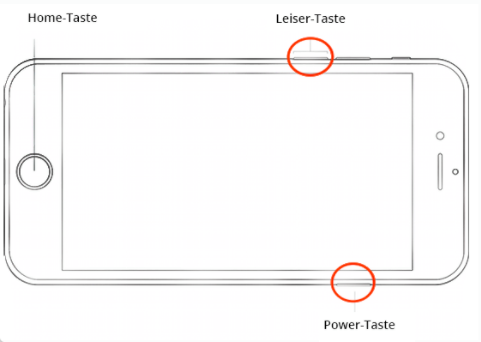 iPhone Bildschirm schwarz aber funktioniert - das iPhone neu starten
