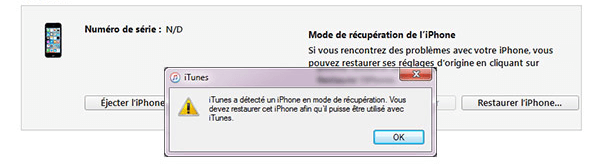 iPhone en mode DFU