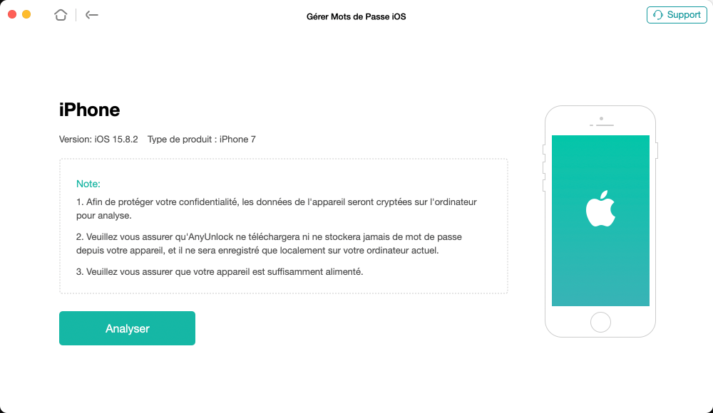 Téléphone avec logo Apple