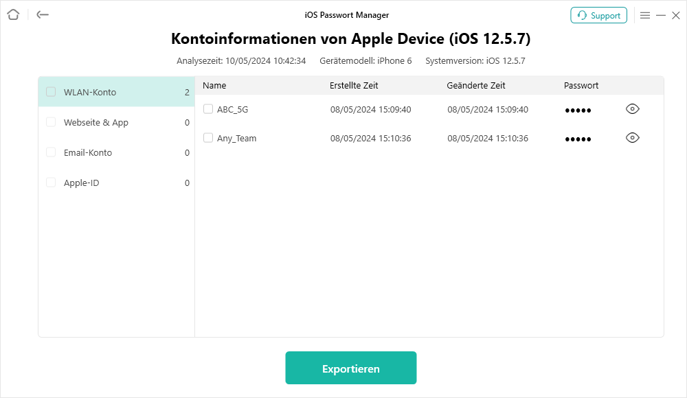 Computerbildschirm mit Nachricht