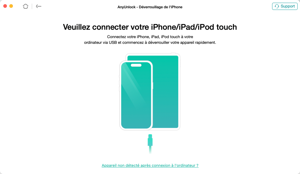 Téléphone avec câble connecté