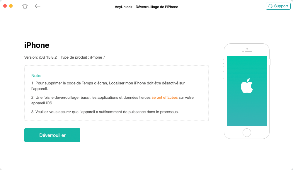 Téléphone avec application