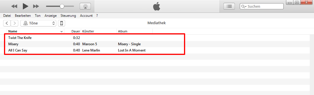 iPhone Klingelton auf iTunes Ã¼bertragen â auf iTunes Ã¼berprÃ¼fen