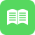Open book on green