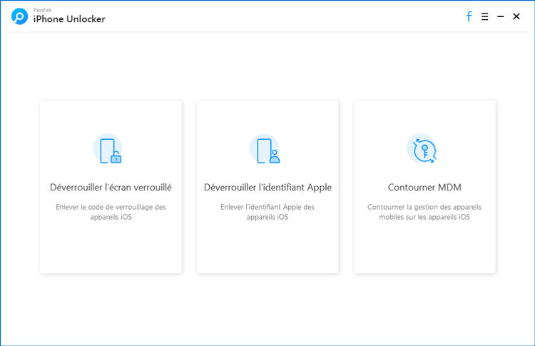 Les possibilités de déverrouillage iPhone avec PassFab iPhone Unlocker