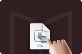Hand pressing computer button