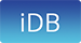 iDB logo on blue background