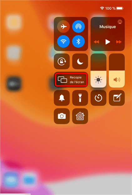 Partage de l’écran de l’iPad sur PC