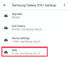 Recover Deleted Messages with Google Drive