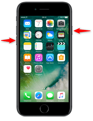 Redémarrage de l’iPhone 7