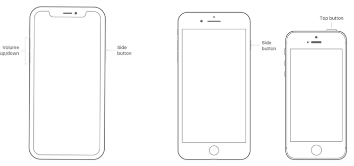 Restart an iPhone