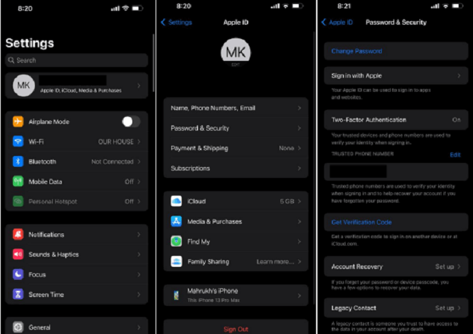 Set Up Account Recovery