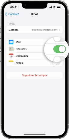 Supprimer de mon iPhone