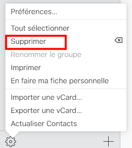 Cliquez sur Supprimer