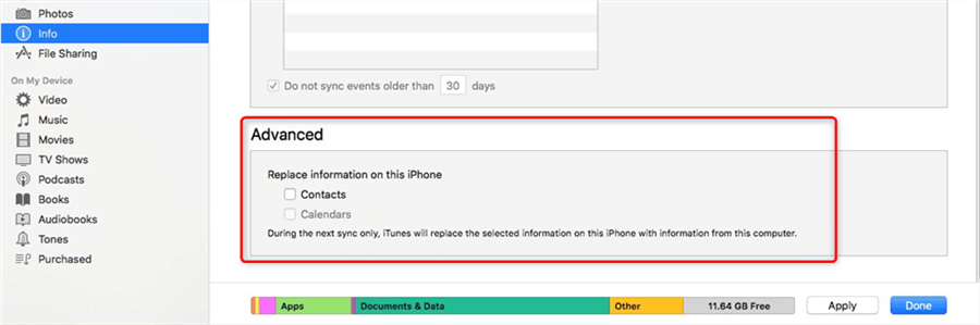 Don't Replace the Existing Contacts