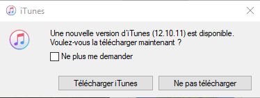 Mettre à jour l’iPad via iTunes
