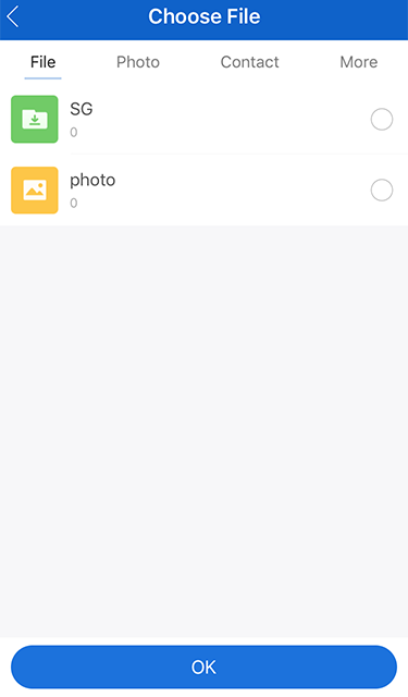 Select Files to Transfer