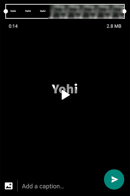 Send Video to iPhone with WhatsApp