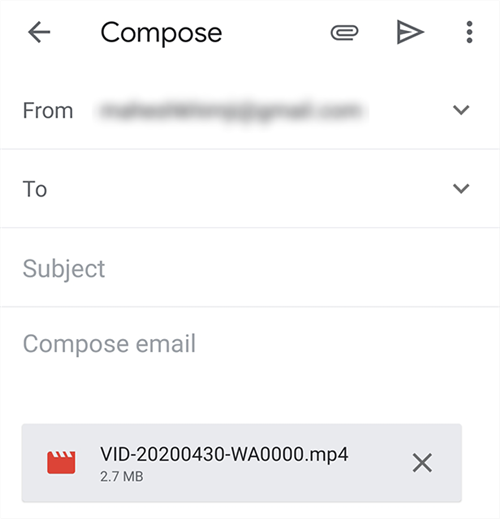 Send the Email with A Video