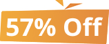 57% off sign
