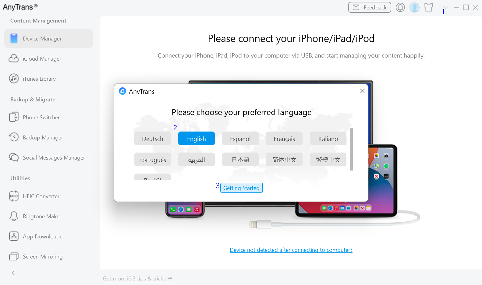 Backup messages