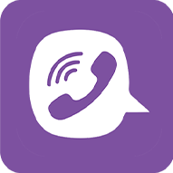 Lila Telefon mit Sprechblase